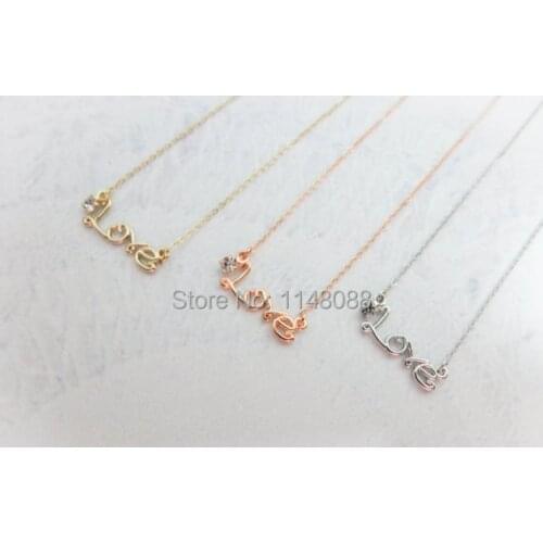 Newest Listing Jewelry, Fashion Trendy Romantic Necklace, "Love " letter Necklace,Gift Necklace