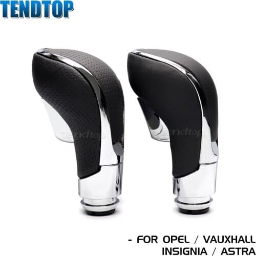 1Pcs 14MM Car Manual Gear Shift Shifter Knob For GM Opel Insignia Vauxhall Automatic Lever PU Leather Auto Spare Parts
