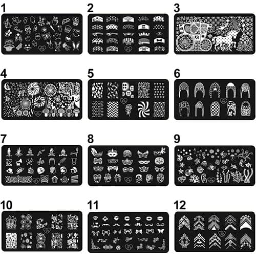 Nail Art Printing Image Polish Stamp Plate Scraper Stamper Manicure DIY Template Nail Art Decor Tools Accessories for Beauty