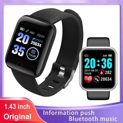 D20 Smart Watch Mens Womens Blood Pressure Fitness Tracker Bracelet Smart Clock Waterproof Sports Smartwatch for Android IOS