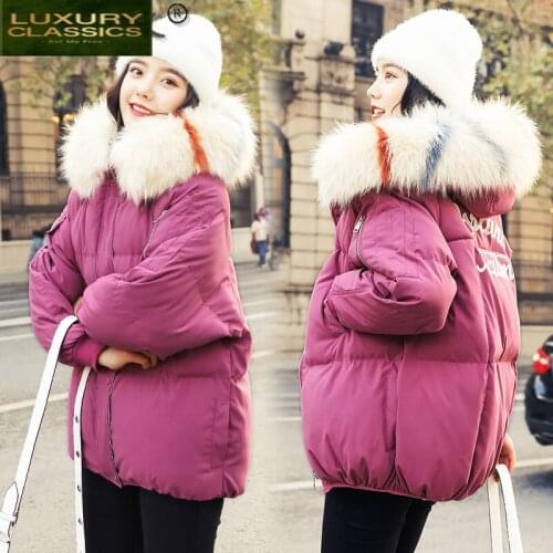 High Quality Winter Female Jacket Women Large Faux Fur Hooded Down Cotton Parkas Woman Thick Warm Ladies Coat Hiver 865