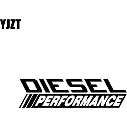 YJZT 16CM*4.3CM Fashion DIESEL PERFORMANCE High-quality Graphical Decal Black/Silver Vinyl Car Sticker C11-0644
