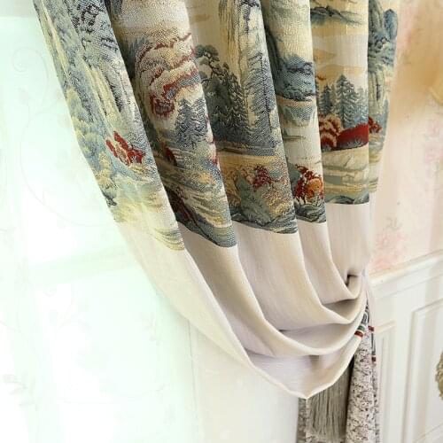 New Curtain for Bedroom Living Room Chenille Jacquard Curtains Living Room Bedroom Study Curtains