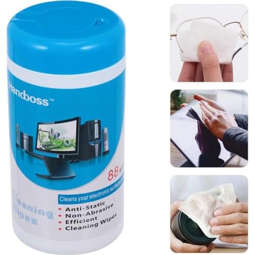1 Bottle/88PCS Monitor Wipe Computer Pre-Moistened Monitor Cleaning Wipe