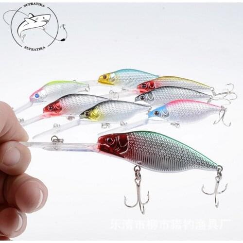 1Pcs Minnow Fishing Lure Laser Hard Artificial Bait 11cm/9.2g 3D Eyes Fishing Wobblers Crankbait Minnows Pesca Swim Baits