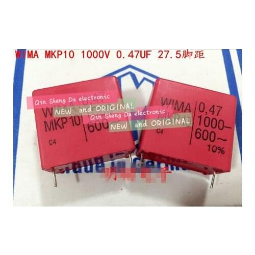 10pcs/20pcs Germany FOR WIMA MKP10 1000V 0.47UF 470NF 1000V 474 P: 27.5mm Audio capacitor