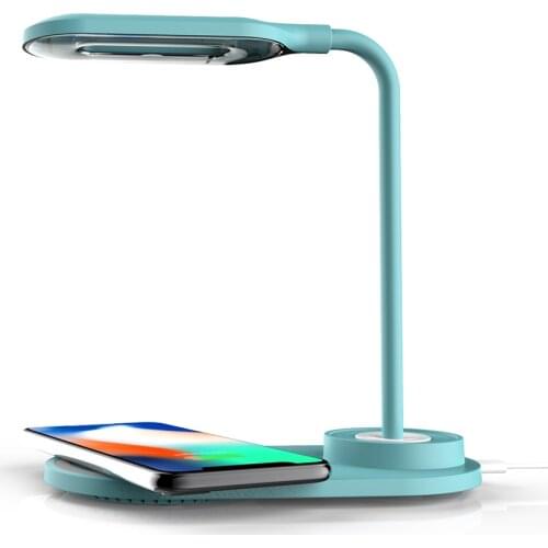 2 in 1 USB Touchs LED Table Lamp Mini Night Light Mobiles Phones Wireless Charges 10W Quick Charges Wireless Chargings