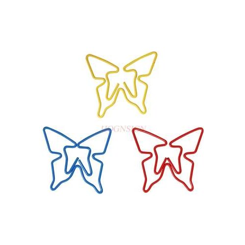 20pcs Flower Butterfly Cartoon Animal Paper Clip Bookmark Safety Pin Shaped Pin Cute Colorful Paper Clip