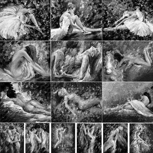 5D DIY Diamond Painting Abstract Sexy Lovers Mosaic Diamond Embroidery Flower Full Square Diamond Home Decoration