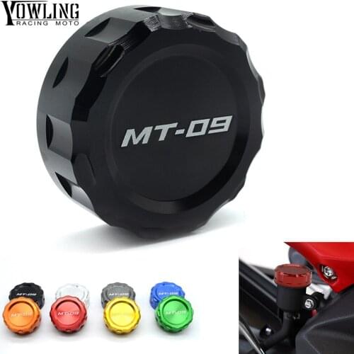 CNC Aluminum Motorcycle Rear Brake Reservoir Cover Cap For YAMAHA MT09 MT-09 MT 09 Tracer SR 2014 2015 2016 2017 Accessories