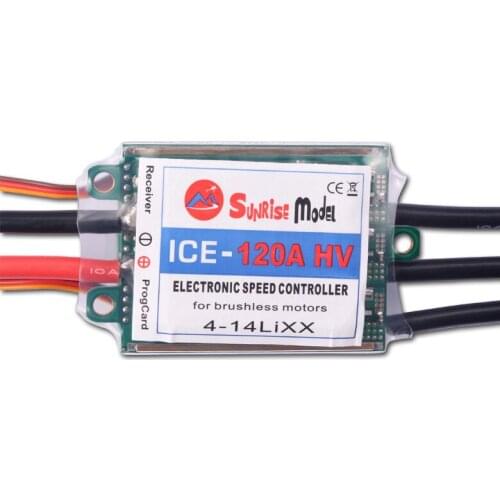 SunriseModel ICE 120A 180A HV Electronic Speed Controller ESC 4-14S for Brushless Motor RC Model Helicopter Airplane Parts