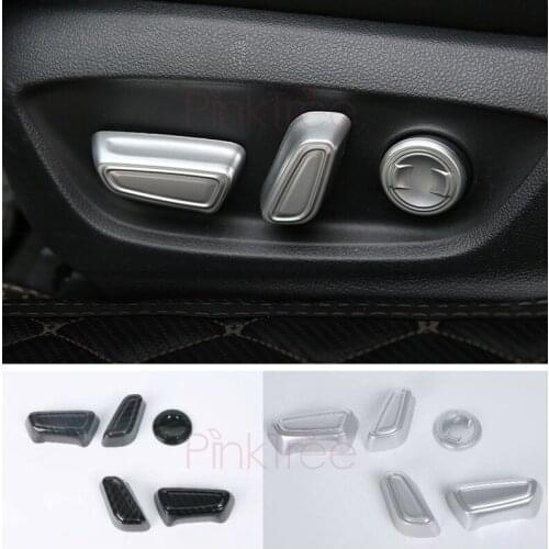 Seat Adjust Button Panel Cover Overlay Chrome Car Styling For Toyota Camry 2018 2019 Interior Accessories