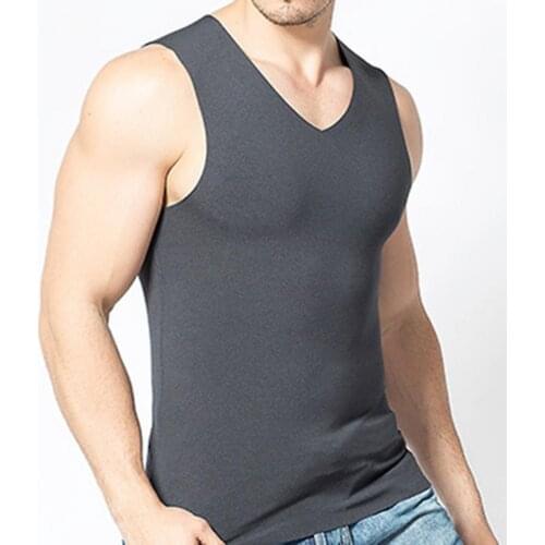 2021 New Men Women Spring Autumn Solid Color Slim Stylish Sleeveless Thick Thermal Vest Basic Seamless Street Wear Tank Top