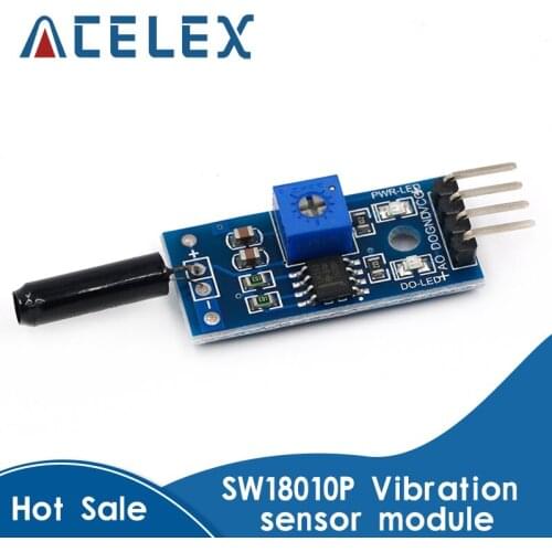 Vibration Sensor Module Normally Opened Type SW18010P Vibration switch alarm sensor module for Arduino