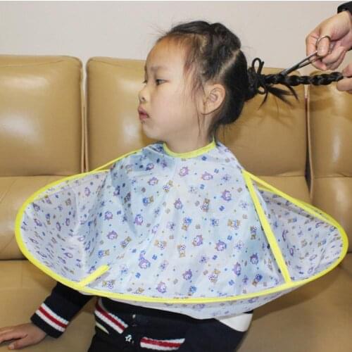 New Waterproof Nylon Cloth Professional Children Kids Hair Cutting Cape Gown Salon Hairdresser Family Barbershop Apron