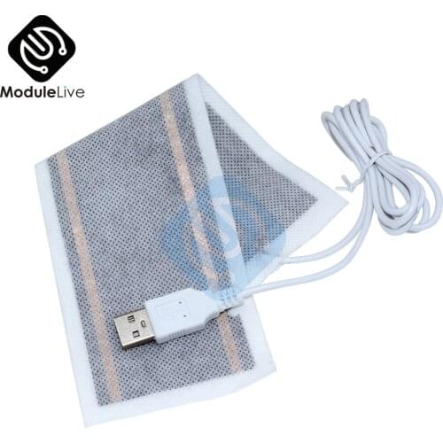 5V USB Heating Element Film Heater 6*20CM for Warm Feet Warmer Electric Belts for Shoe Dryer Health Care Supplies