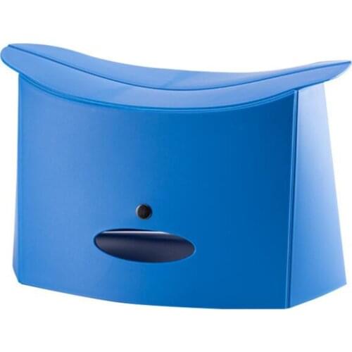 Portable Folding Stool for Camping Fishing Hiking Lightweight Plastic Files Storage Stool Easy to Carry for Indoors or Outdoor