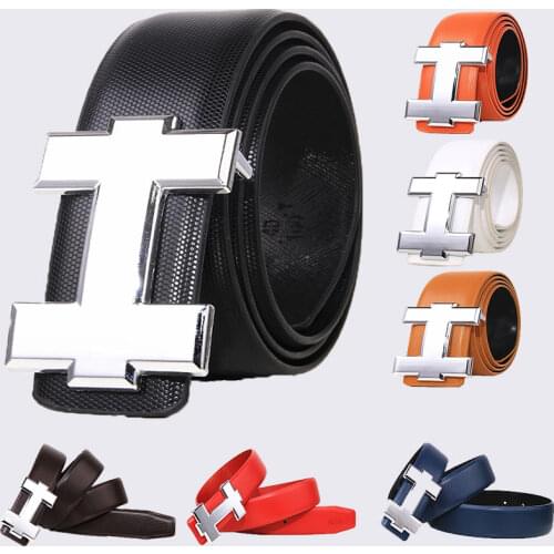 Luxury Designer Brand Belts Men Youth High Quality Male Leather Women Belt Accessories for Teens Jeans Belt Real leather 3.3cm