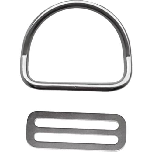 Durable 2' Weight Belt Keeper W/ Bent D Ring For Scuba Diving Snorkeling D Ring Weight Belt Keeper Holder