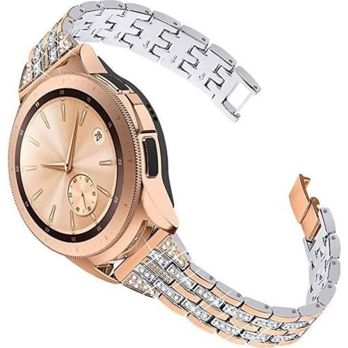 20/22mm Strap For Samsung Galaxy Watch 42/46mm Stainless Steel Loop Watchband For Galaxy S2/S3/Active Band Bracelet