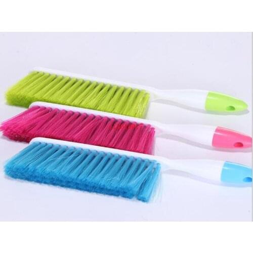 Candy-colored brush with long handle household dust brush