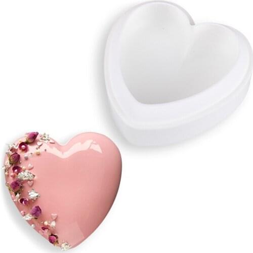 Creative Large Heart Shaped DIY Baking Tools Silicone Resin Cake Mold Mousse Molds Chocolate Mould Kitchen Accessories