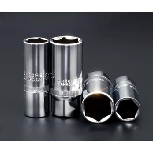 1/2" 3/8" 16mm 21mm Spark Plug Socket Wrench Head Hand Tools CR-V Universal Inner Hexagon Spanner Allen Head Auto Repair