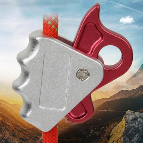 15kN Rock Climbing Rope Grab Protection Equipment Rope Safety Mountaineering Parts Rock Climbing Accessory 8-12mm Rope Grab Tool
