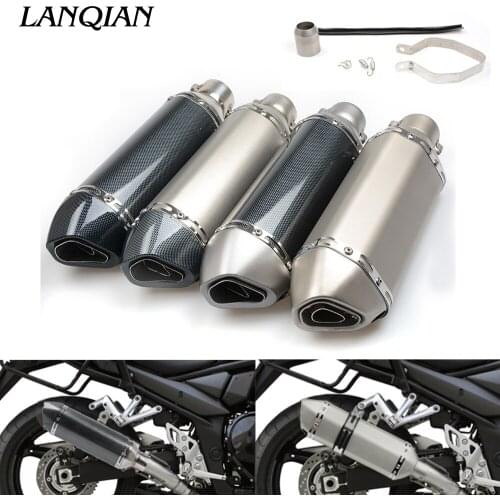 For SUZUKI SV650 GSR GSXR 600 750 1000 K1 K2 K3 K4 K5 K6 K7 K8 K9 Universal Modified Motorcycle Exhaust Pipe Moto Exhaust Pipe
