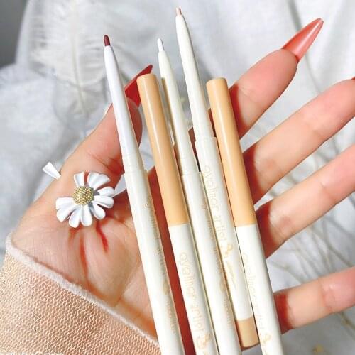 WODWOD Color Eyeliner Pen Cheap Student Nude Makeup Waterproof and Sweat Proof Not Easy To Smudge and Lasting Color Eye Makeup