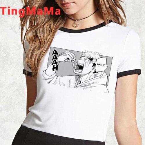 Jujutsu Kaisen Gojo Satoru Yuji Itadori summer top t shirt male ulzzang couple clothes vintage summer top couple clothes