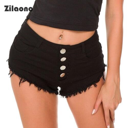 Women Denim Shorts High Waist Slender Fastene Hot Pants Fashion Comfortable Casual Vintage Club Sexy Short Jeans