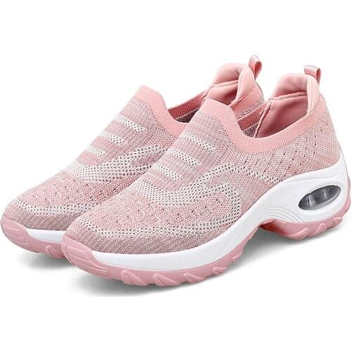 2021 New Summer Women Vulcanized Shoes Breathable Mesh Platform Sneakers Fashion Mesh Shoe Woman Zapatos De Mujer