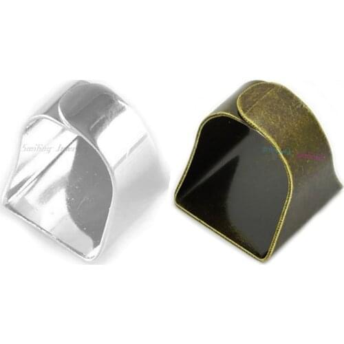 10pcs Wholesale Fit 20mm Cabochon Square Blank Silver Plated Base Bezel Ring Setting For DIY Jewelry Ring Findings