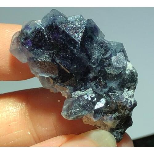 11.2gCelebrity, blue fluorite mineral stone home decoration ring vein healing geological teaching specimen CRYSTAL QUARTZ GEM