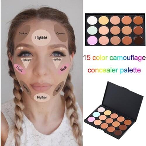 15 Colors Women Makeup Facial Beauty Concealer Professional Camouflage Cream Palette Cosmetic Face Care Tools for Women