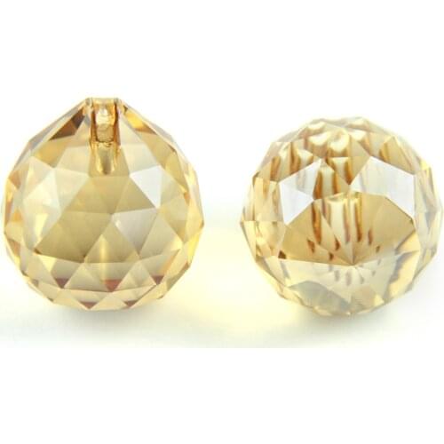 15mm/20mm/30mm/40mm Champagne Crystal Prism Ball For Wedding&ball Chandelier Garland Strand