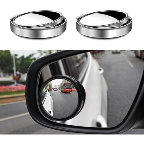 2x Wide Angle Round HD Glass Rear View Mirrors For Mercedes Benz W202 W220 W204 W203 W210 W124 W211 W222 X204 AMG CLK