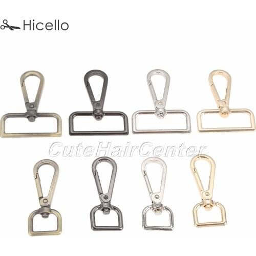 5pcs/lot Metal Bag Buckle Clasp Lobster Trigger Clip 16mm 38mm handbag Movable Screw Hook DIY Gold Silver Black Bronze Hicello