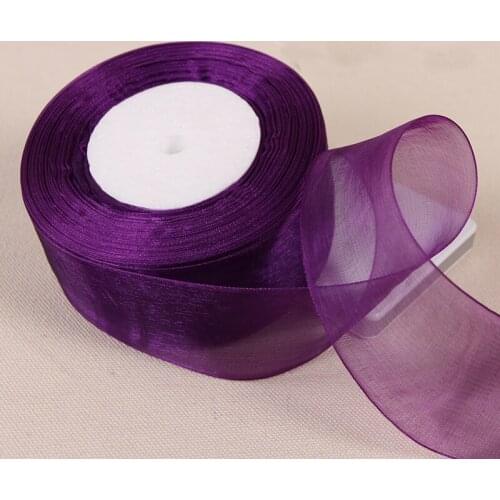 5CM(2") 45meters/Roll Chiffon Ribbon Wedding Home Decoration Handmade DIY Accessories Gift Package cake Box Wrap Silk Ribbons