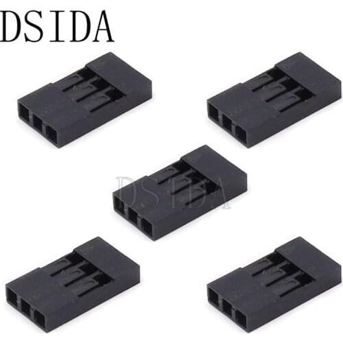 50PCS High Quality 2.54mm 3P Dupont Housing Plastic Shell 3Pin Dupont Connector Dupont Jumper Wire Cable 3Pin Header