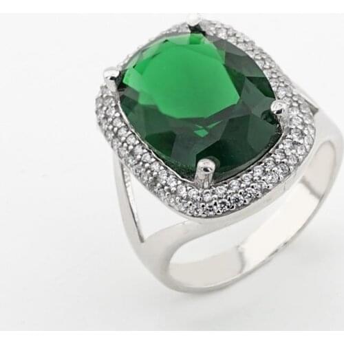 925 Sterling Silver Womens Ring with Zircon Stone