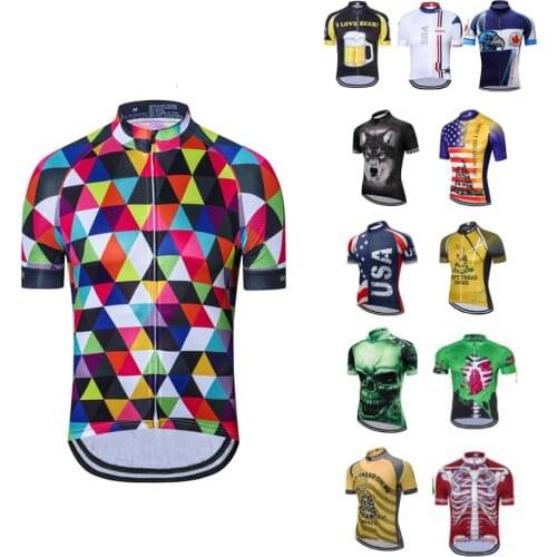 UFOBIKE Cycling Jersey Men Retro Summer 2020 Short Sleeve Mountain Bike Jersey Apparel Mtb Shirt Biking Tops Maillot Ciclismo