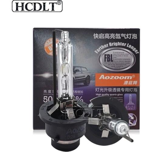 HCDLT Super Bright Aozoom D2S Xenon HID Bulbs 35W D4S 5600K Cool White Original FBL D2S D4S Car Headlight HID Replacement Lamp