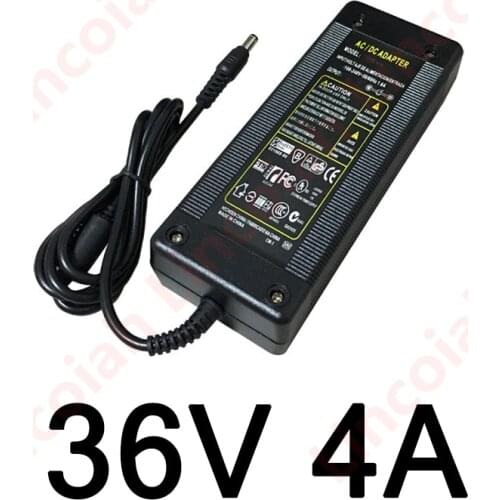 36V Power Supply 4A 144W AC/DC Adapter 36 Volt 4 Amp Converter 36V DC Transformer for LED Lights Inkjet Printer Laser Engraver