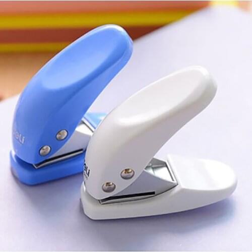 Kawaii Mini Portable Hand Hole Punch DIY Notebook Printing Paper Punch Craft Tool Card Cutter Scrapbook Hole Puncher Stationery