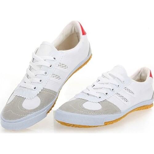USHINE EU34-46 Volleybal Classic Sport Shoes Original Cooperation Martial Arts TaiChi ShuangXing Sneakers Man Woman Big Size