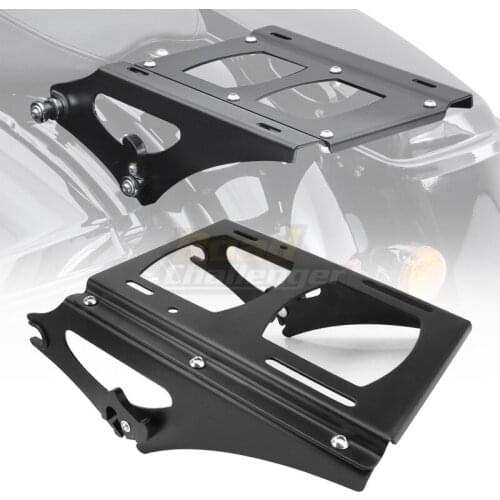 Motorcycle Black Detachable Tour Pack Mounting Rack For Harley Touring Road Street Glide Road King 2009-2013