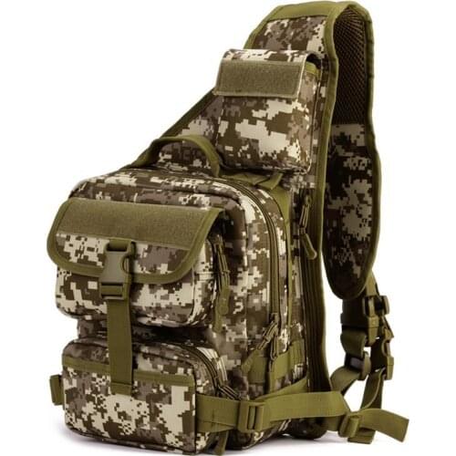 Mens Multifunctional Shoulder Bag Leisure Outdoor Camping Chest Messenger Bag Military Equipment Ranger Backpack System Tactics