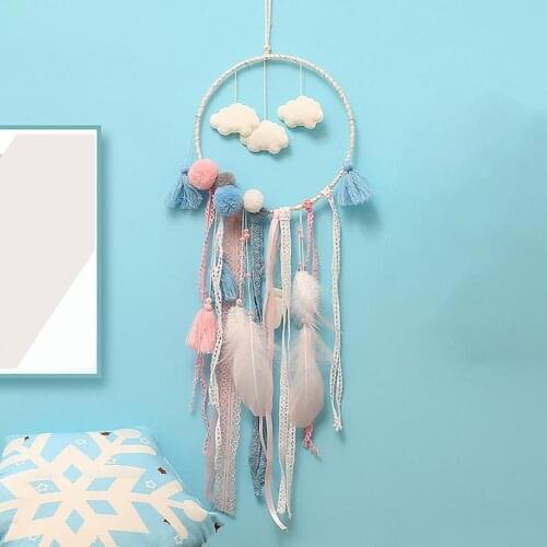 Dream Catcher Night Light Feather Handmade Wall Hanging Room Home Decor Gift for Gift Decor Home Girls Kids Room Dreamcatcher